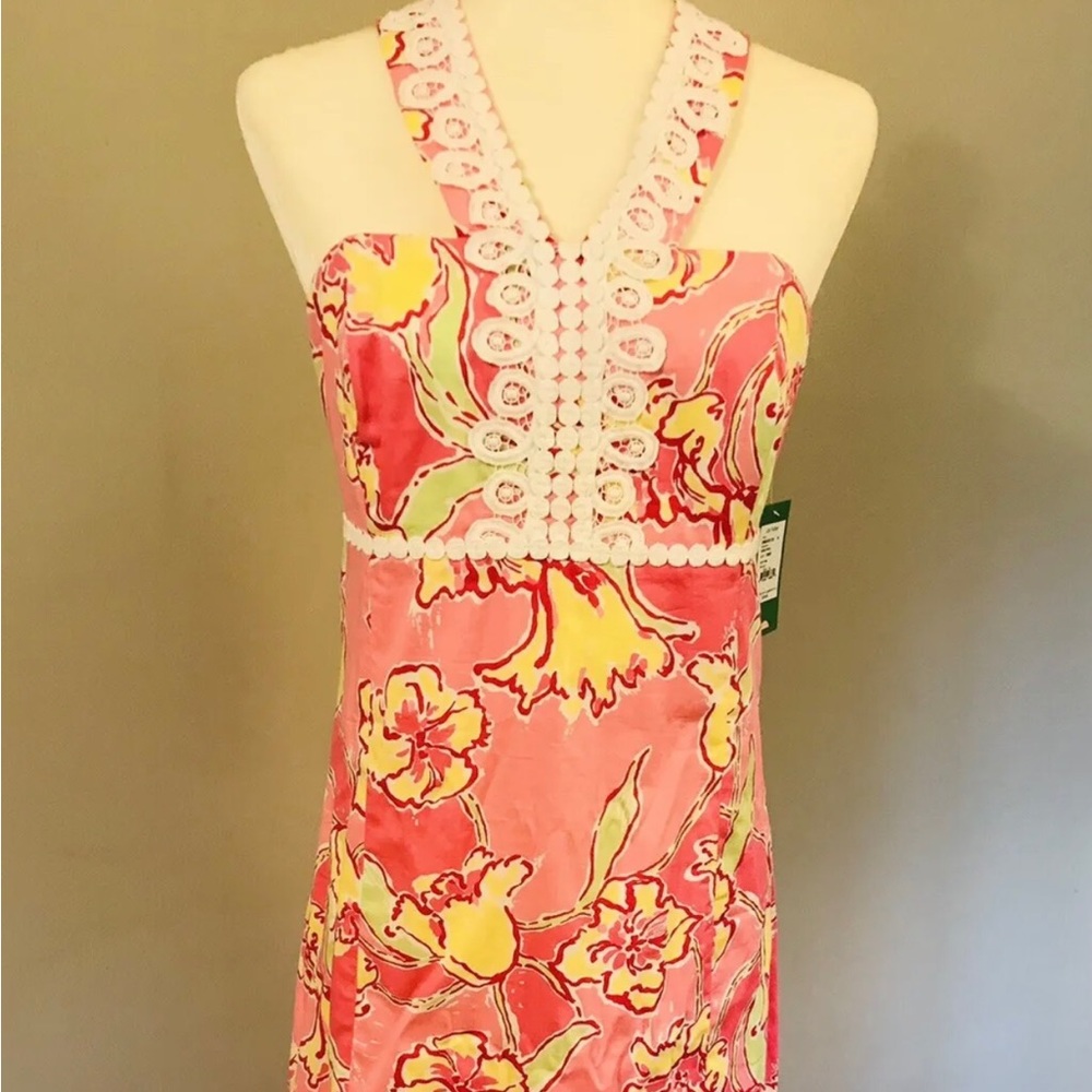 Authentic Lilly Pulitzer Isabel dress in Day Lilly patern. Size 14 New with tags